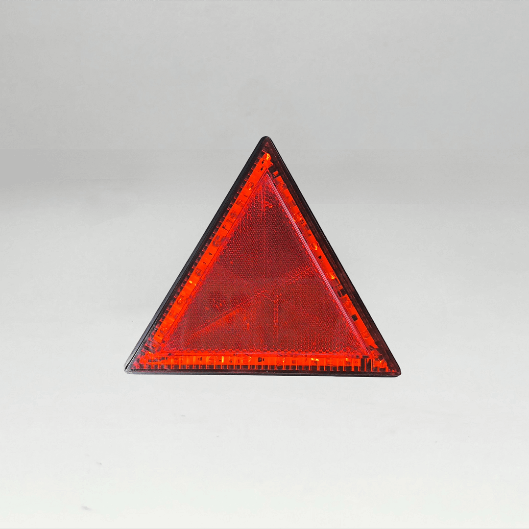 Front display of the LED triangle reflector